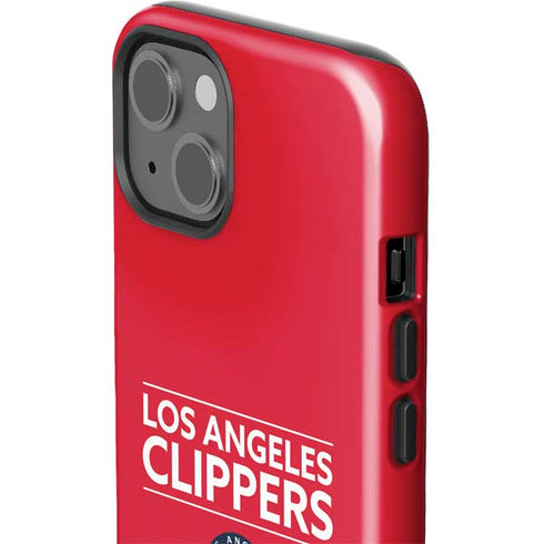 NBA Los Angeles Clippers Standard Red iPhone 15 Impact Case